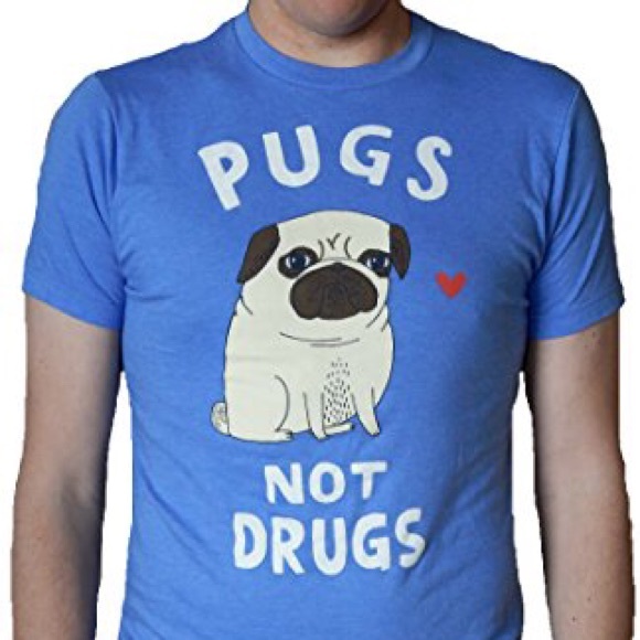 pugs not drugs shirt urban outfitters